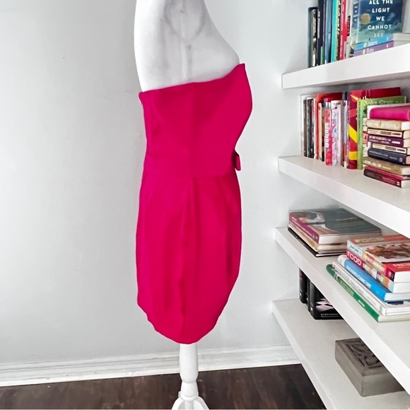Cache fushia pink strapless dress size M/L - Picture 8 of 15